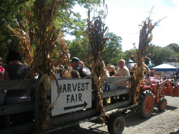 Fall fun at Harvest Festival Photo by Mary Caraballo Hayrides.