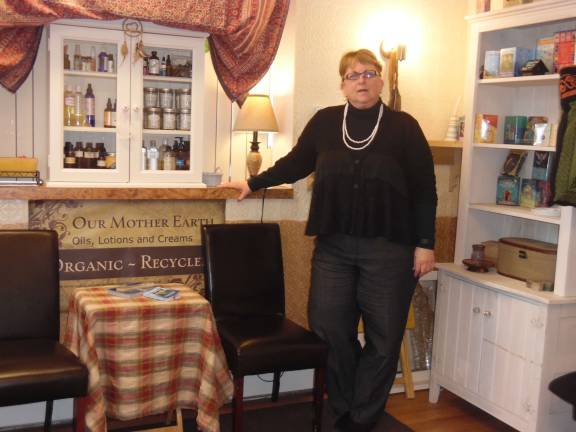 A new shop, guided by angels The area where Barbara Hanick, pictured, and other spiritual readers see patrons (Photo by Anya Tikka)