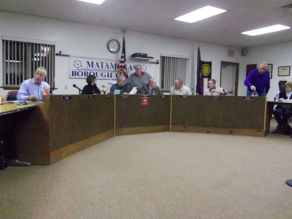 Earned income tax tabled for now The Matamoras Borough Council (Photo by Charles Reynolds)
