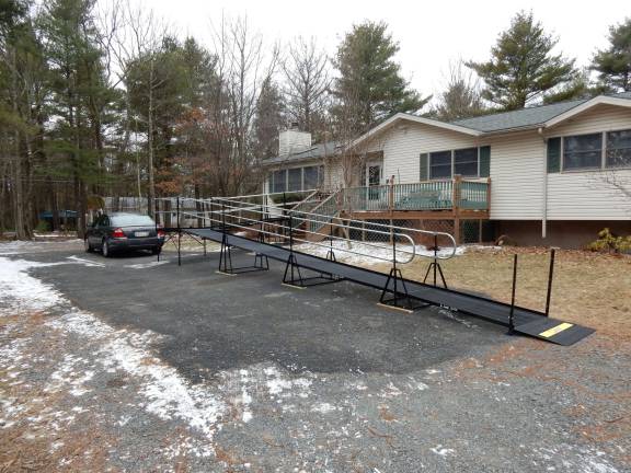 New ramp frees homebound resident The new ramp at Charles and Julie Slater's home offers ease and freedom (Photo provided)