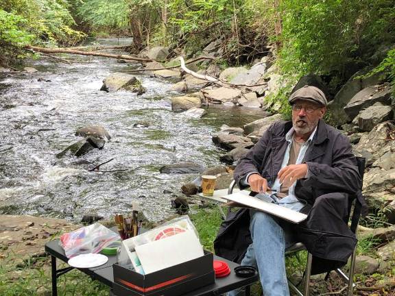 Plein air artist Robert Bradley