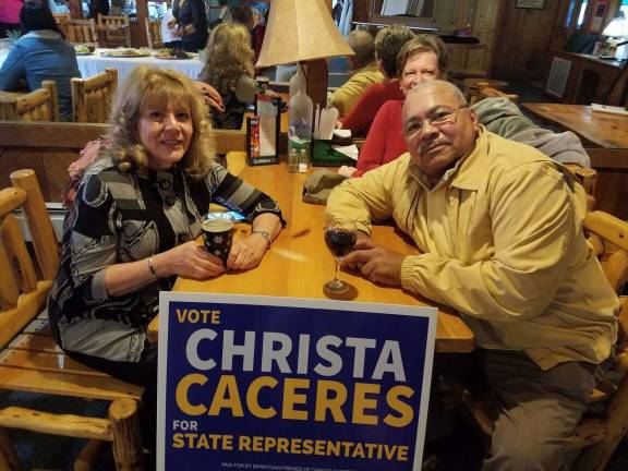 Supporters at the Failtes Irish Pub and Steakhouse reception (Christa Caceres for PA State Representative-189th District Facebook photo)