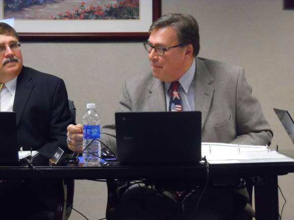 Retirement shortfall continues to haunt DV Finance chair John Fisher (right) and board member John Wroblewski (Photo by Anya Tikka)