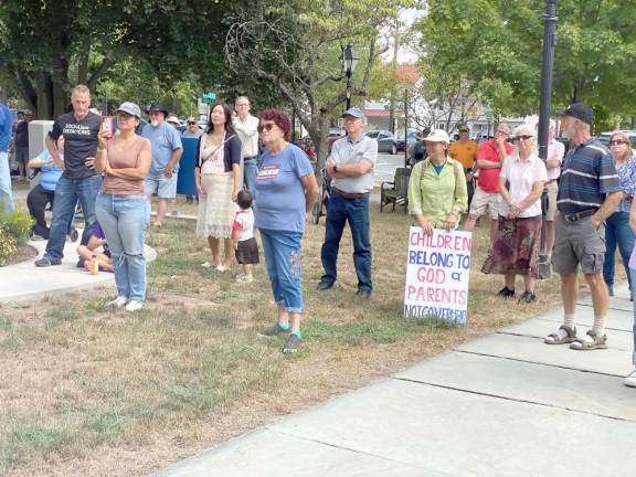 A crowd of about 100 gathered at Pike County Courthouse for a “We The People Rally for the Children”