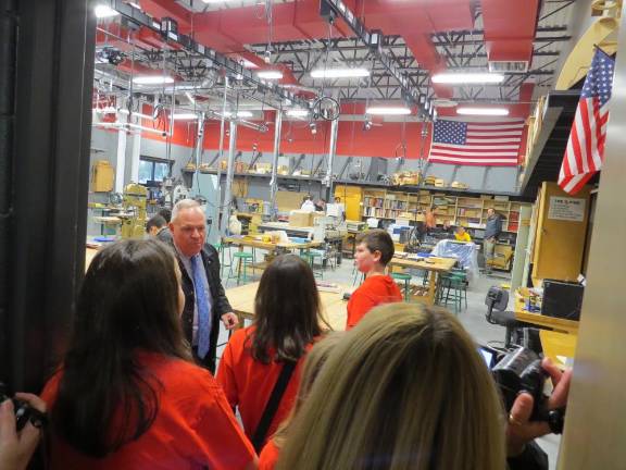 We then saw the engineering area with 3D printers in Maker Space.