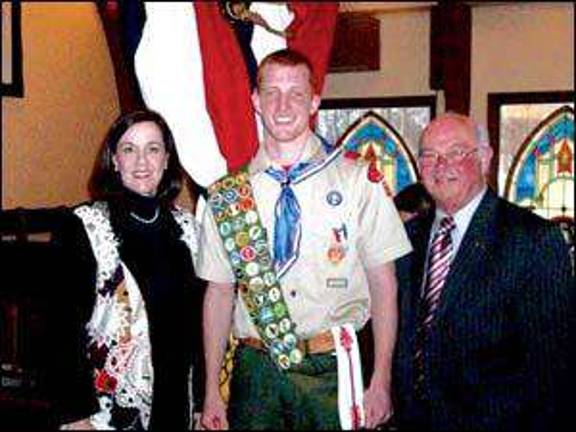 Cole Chamberlin awarded Eagle Scout Cole Chamberlin awarded Eagle Scout
