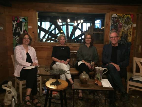 Winsome writers and rabid readers flock to festival Moderator Maleyne Syracuse and her panel of "Artists Who Write About Art," from left: Syracuse; Susan Brown, Associate Curator of Textiles at Cooper Hewitt, Smithsonian Design Museum; Kristin Muller, Executive Director of Peters Valley School of Craft; and Bruce Dehnert, Head of Ceramics of Peters Valley School of Craft (Photo by Marilyn Rosenthal)