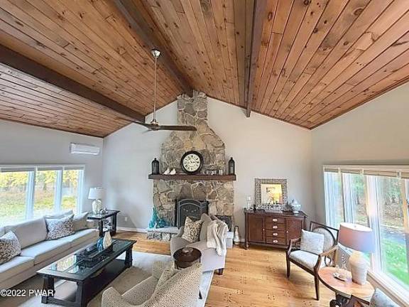 Privately set, renovated home has land, lake access and no dues Privately set, renovated home has land, lake access and no dues