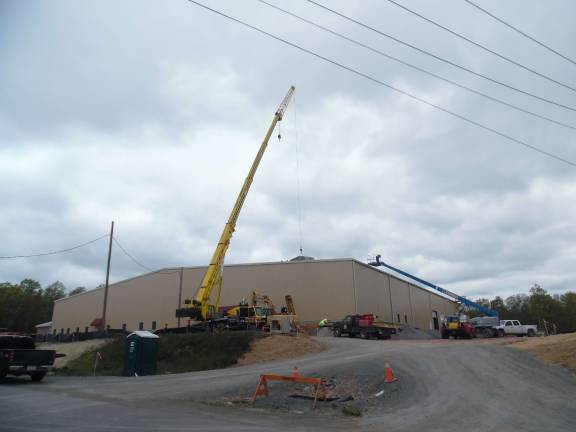 Kahr Arms set to open next month Work at the Kahr Arms site in Blooming Grove (Photo by Anya Tikka)