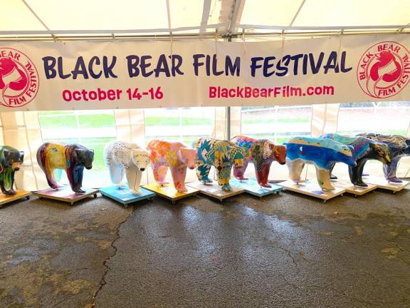 Bears up for auction during the Black Bear Film Festival.
