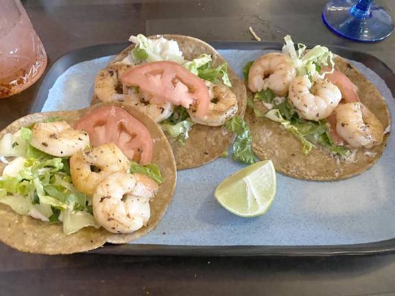 Celestun Shrimp Tacos