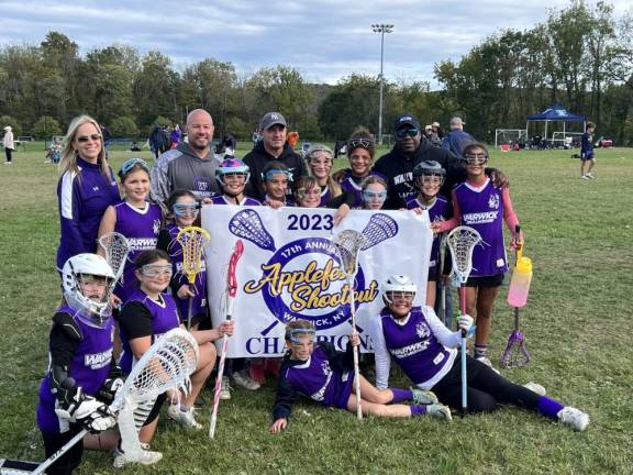 Volunteers are (mostly) hard to find The Warwick Youth Lacrosse fifth- and sixth-grade team takes home its second consecutive championship at the annual Applefest Tournament this year. (Photo courtesy of Kelly Cronin)
