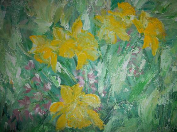 Artists celebrate local plants in 'Spring Fling' exhibit "Daffodils" by Joan Kehlenbeck