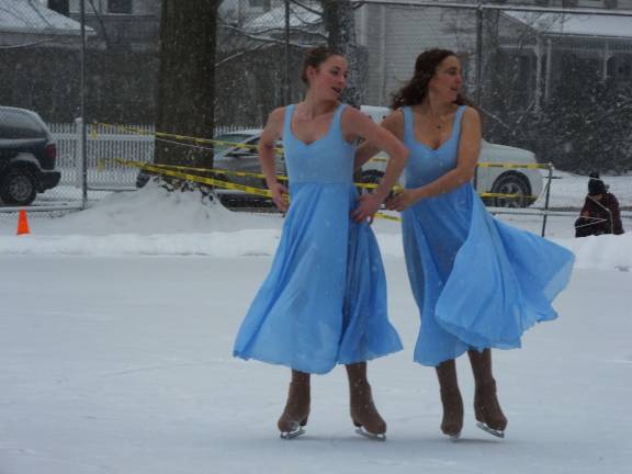 Professional ice skaters perform for the main event at a past Winter Lights Festival (Photo by Frances Ruth Harris)