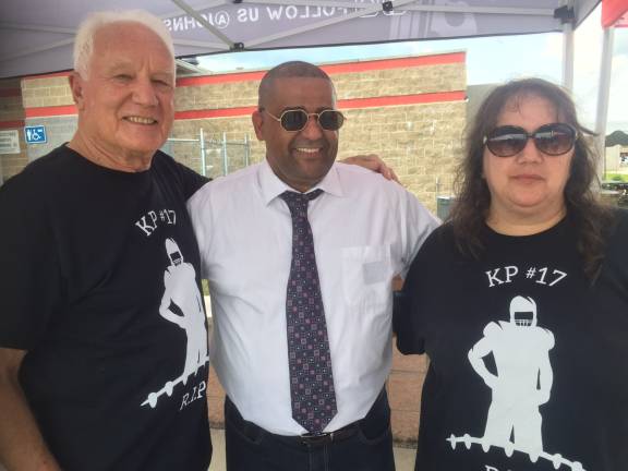 County Waste donates $25,000 to the Kyle Pascoe Scholarship Fund Duke Schneider, Greater Pike Community Foundation; Sergio Castillo, County Waste; Sharon Mark- Pascoe, fundraiser organizer (Photo provided)
