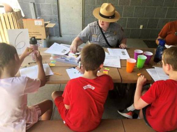 Beginning July 21, this free summer science camp program will be offered on six consecutive Fridays from 10 a.m. to 2 p.m. Each week, attendees will visit different locations within the park to do hands-on science activities and learn about different park resources. Photo provided by the National Park Service.