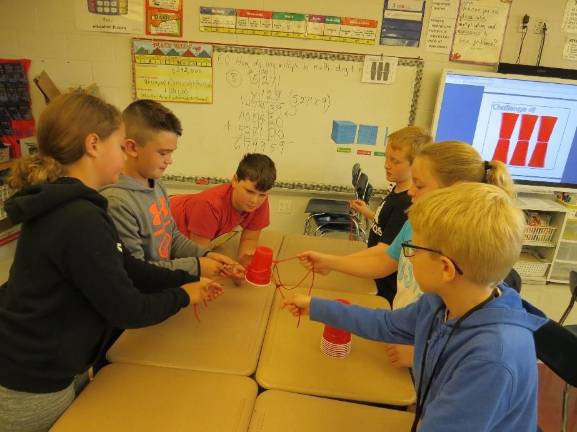 Teamwork makes the dream work at DVES Josie Lordi, Jacob Brink, Drew Wallace, Logan Clarke, Emma Strickler, Nat Carso