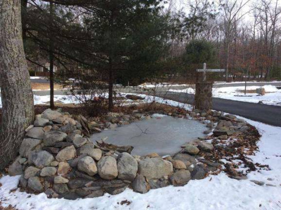 Modern, comfortable mountain home with koi pond Modern, comfortable mountain home with koi pond