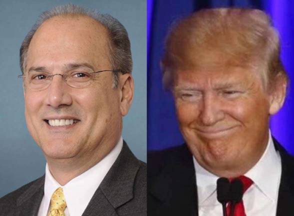 Marino is first PA House member to endorse Trump for president U.S. Rep. Tom Marino (left) and GOP Presidential candidate Donald J. Trump (Trump Facebook photo)