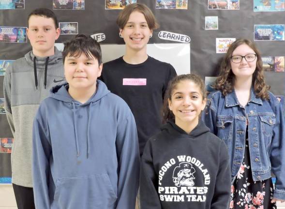 February students with perfect attendance at DVMS