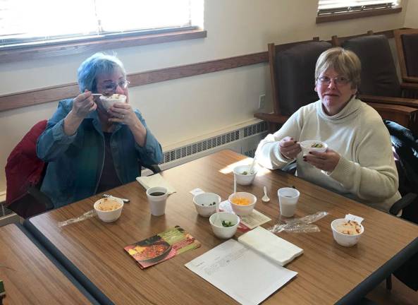 Bill Meurer aces Belle Reve's chili cookoff Tasters judge the entries at Belle Reve (Photo provided)
