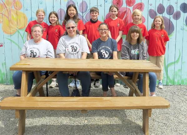 L-R: Back row: Chelsey Samson, Amaya Ruiz, Skylar Shin, Zander Hite, Sawyer Outwater, Cooper Longhenry, Helaina Fitzpatrick