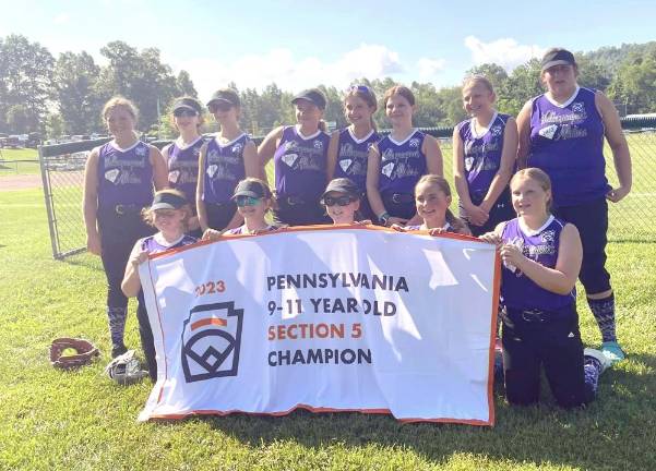 The Softball 9-11 Allstar Team made it into tournament play at the state level, taking home both the District 32 title and the Section 5 Championship title. They traveled to Wellsboro to play for the state title and brought home some great memories after a long weekend of play.