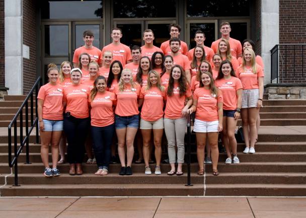 Brett Cohen to serve as college ambassador The Valley Ambassadors participate in Discovery Day on July 14. Brett Cohen is pictured in the back row, second from left. (Photo provided)