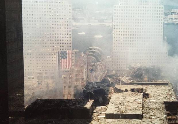 View from Jane’s office building a week after the attack (Photo provided)