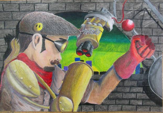 Students artwork showcased Aaron Torres — Here Comes the Arm.
