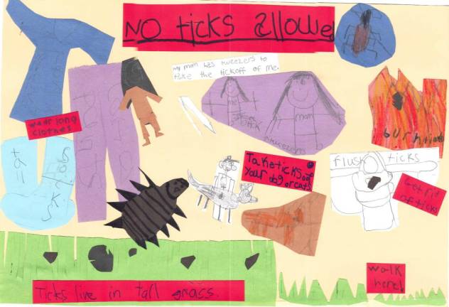 The winning “Safe Steps” art contest poster.