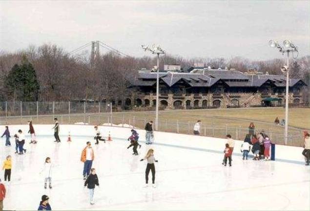 Stay active this winter with outdoor recreation Ice skating at Bear Mountain