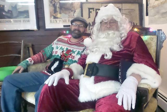 Tim Kelly and Santa