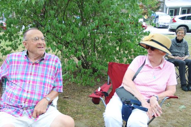 Former rivals forward community peace with a picnic “This gets people together who want to get along,” said David Heim, chair of the Milford Borough Zoning Board of Appeals, with his wife Nancy.