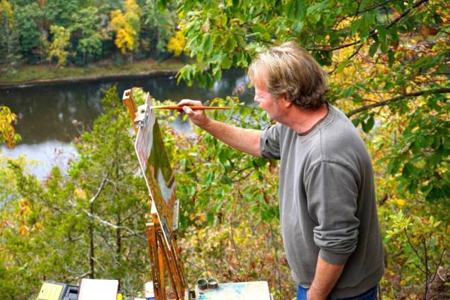 Plein air artist Greg Pelly