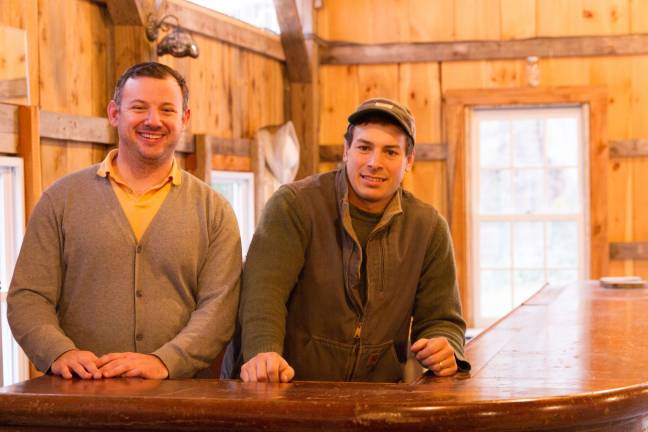 Locals brew up first NJ hard cider company Owners of Twisted Limb, Marty Willard (left) and Frank Voris.