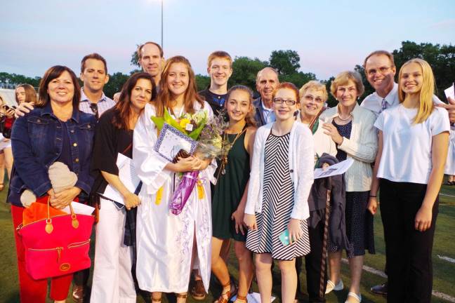 Into the future for the Class of 2016 Jessica Quinn with her family