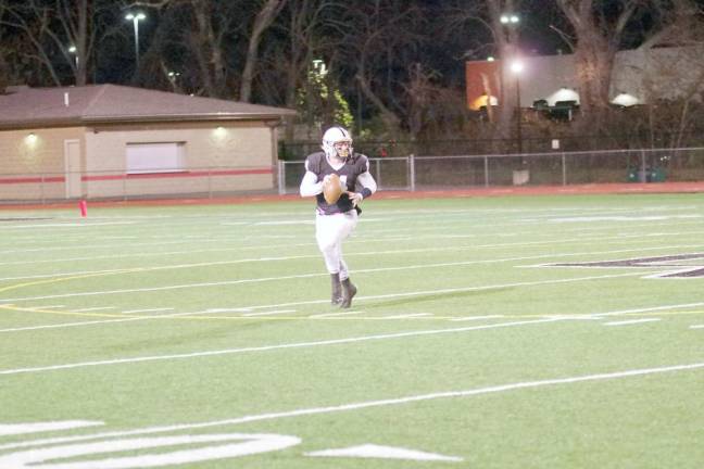 Delaware Valley quarterback Zach Scillia threw two touchdown passes.