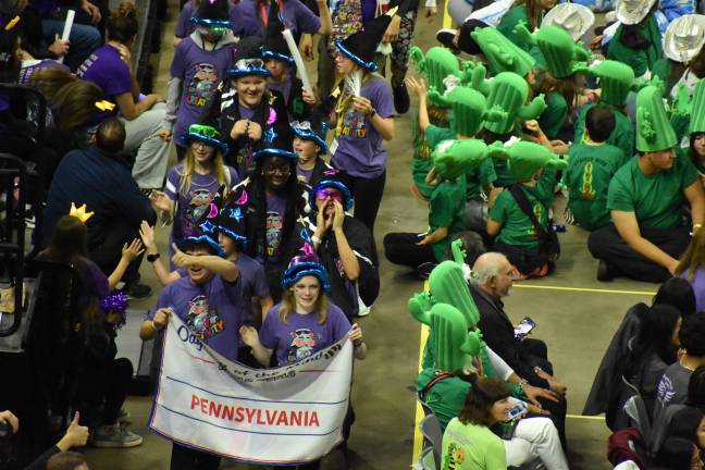 Delaware Valley Middle School wins Odyssey of the Mind World Championships Delaware Valley students were among the Pennsylvania contingent at the Odyssey of the Minds opening ceremony at Michigan State University May 21.
