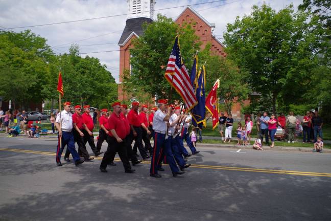 Remembering those who served The Tri-State Gung Ho Marine Corps League Detachment # 909 march down Broad Street.