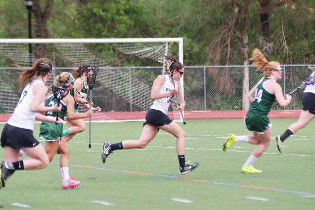 Minisink Valley trumps Delaware Valley girls Delaware Valley's Kyra Boccio runs with the ball. Boccio scored five goals.