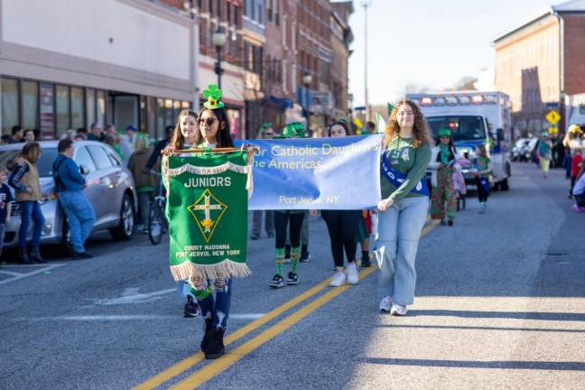 Port Jervis St. Patrick’s Day Parade on March 3, 2024. Photo by Sammie Finch