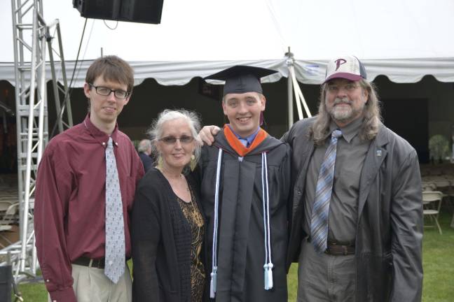 Bruce Allen Balton Ryan, Terry, Dustin and Bruce Balton at Dustin’s graduation from Philadelphia University in May. (Photo provided)