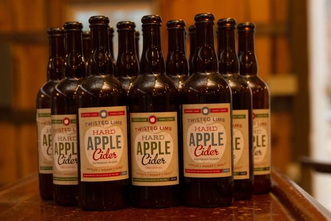 Locals brew up first NJ hard cider company A display of Twisted Limb's Hard Ciders.