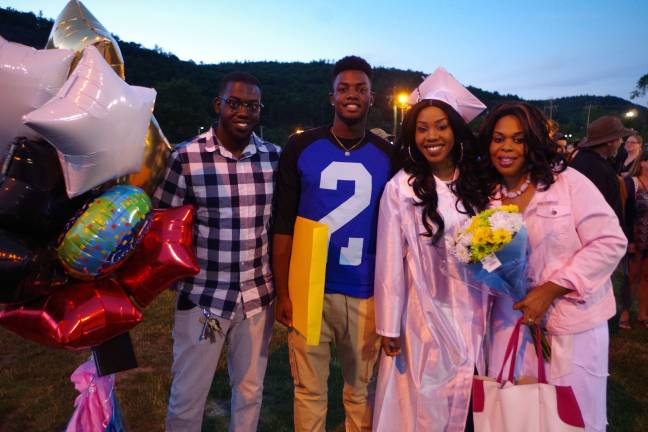 Into the future for the Class of 2016 Julie Geffrand with her family