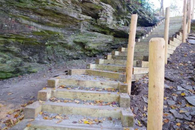 A safe walk in the woods, thanks to aspiring Eagle Scout Ta da! (Photo by George Leroy Hunter)