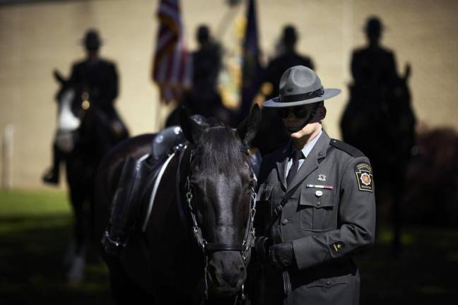 The Pennsylvania State Police honored the sacrifice of the department’s fallen troopers at the site of a monument dedicated to those members.