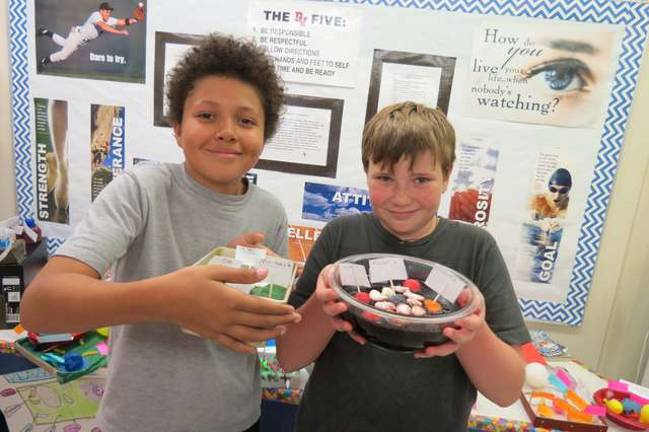 Fifth grade creative scientists Photos provided Ryan Doherty and Gabe Tidridge.