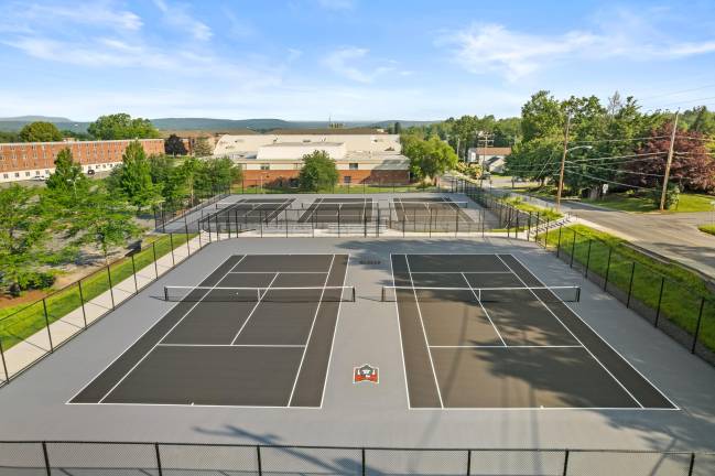 ESU awarded funds for tennis courts The renovated Wolbers Tennis Courts, the home of East Stroudsburg University’s women’s tennis team.