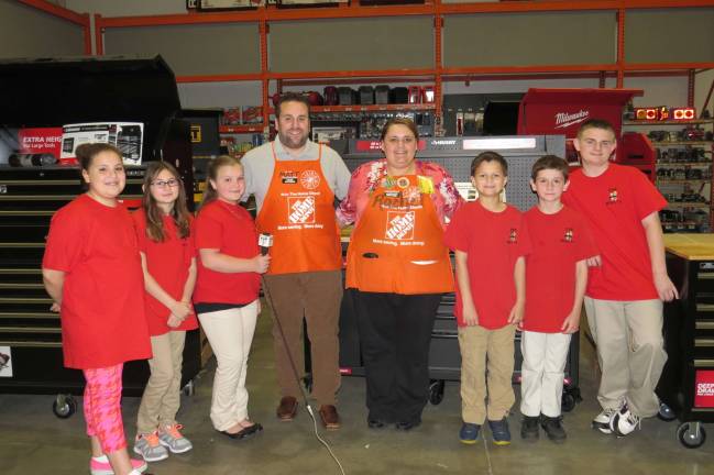 What we learned at Home Depot From left: Joselyn Rodriguez, Summer Seeley, Alyssa Moon, Matthew Caterinicchia, Rachel Bracey, Ian Copertino, Logan Degli-Angeli, and Michael Helt(Photo provided by Peg Snure)